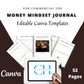 Editable Money Mindset Planner Templates in Canva | Commercial Use