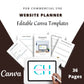 Editable Website Planner Templates in Canva | Commercial Use