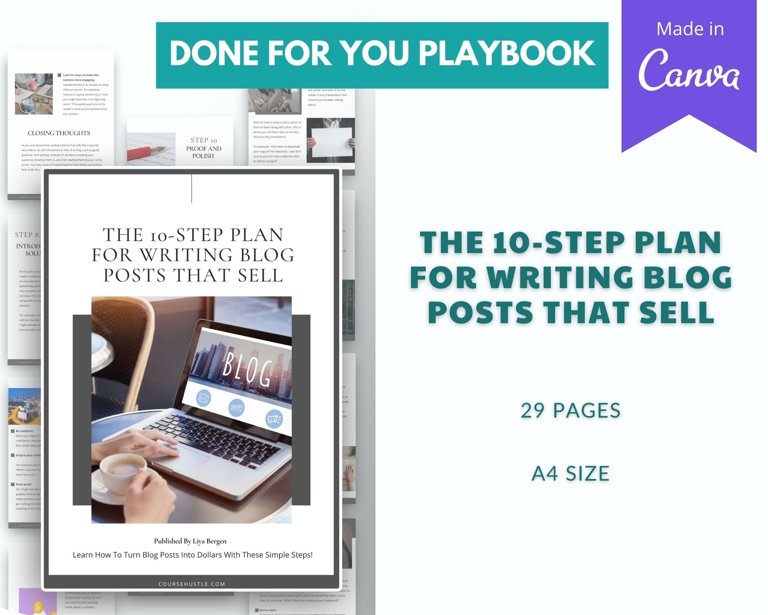 Done-for-You The 10-Step Plan for Writing Blogs Playbook