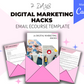 Editable 21 Digital Marketing Hacks Emails | Rebrandable Done-for-You eCourse