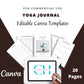 Editable Yoga Journal in Canva | Commercial Use