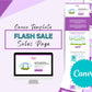 Flash Sale Sales Page Template
