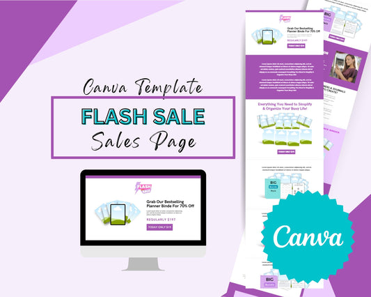 Flash Sale Sales Page Template