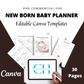 Editable New Born Baby Planner Templates in Canva | Commercial Use