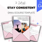 Editable 5 Things Successful People Do to Stay Consistent Emails | Email eCourse Template