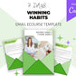 Editable Winning Habits Emails | Done-for-You eCourse | Rebrandable Newsletter