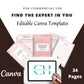 Editable Becoming Expert Planner Templates in Canva | Canva Template Pack | Expert in Narrow Field | Commercial Use