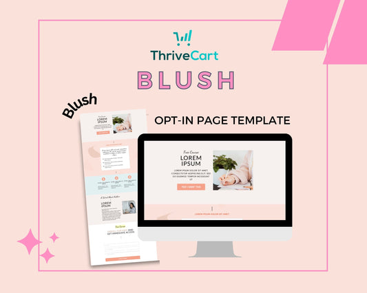 Blush ThriveCart Opt-In Page Template