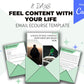 Editable 6 Ways to Feel Content with Your Life right now Emails  | Newsletter Template