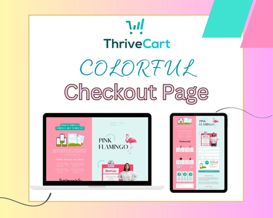 Colorful ThriveCart Checkout Template