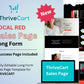 Focal Red Sales Page Template in ThriveCart