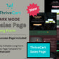 Dark Mode Sales Page Template in ThriveCart