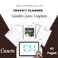 Editable Shopify Store Planner in Canva | Commercial Use