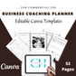 Editable Business Coaching Planner Template in Canva | Canva Template Pack | Business Coaching Template | Commercial Use