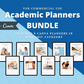 BUNDLE of 9 Academic Planner in Canva | Customizable | Editable Canva Templates | Commercial Use | Academic Planners