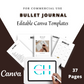 Editable Bullet Journal in Canva | Commercial Use