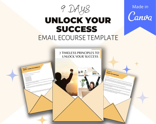 Editable 7 Timeless Principles To Unlock Your Success Emails | Newsletter Template