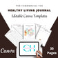 Healthy Living Journal in Canva | Canva Template Pack | Healthy Living Planner Template | Commercial Use