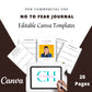 Editable No to Fear Journal in Canva | Commercial Use
