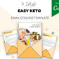 Editable Easy Keto Emails | Email eCourse Template
