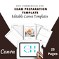 Editable Exam Preparation Planner in Canva | Commercial Use