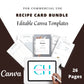 Editable Recipe Binder Templates in Canva | Commercial Use