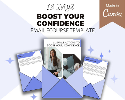 Editable 11 Small Actions To Boost Your Confidence Emails  | Newsletter Template