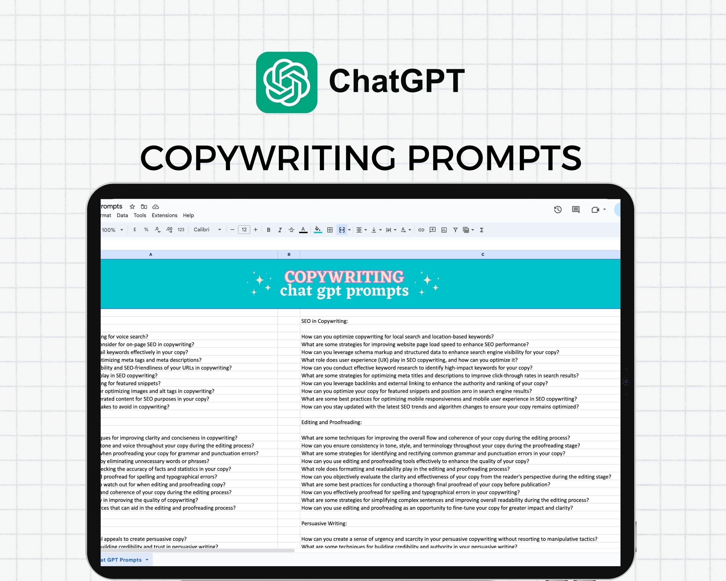 Chat GPT Copywriting Prompts