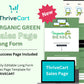 Organic Green Sales Page Template in ThriveCart