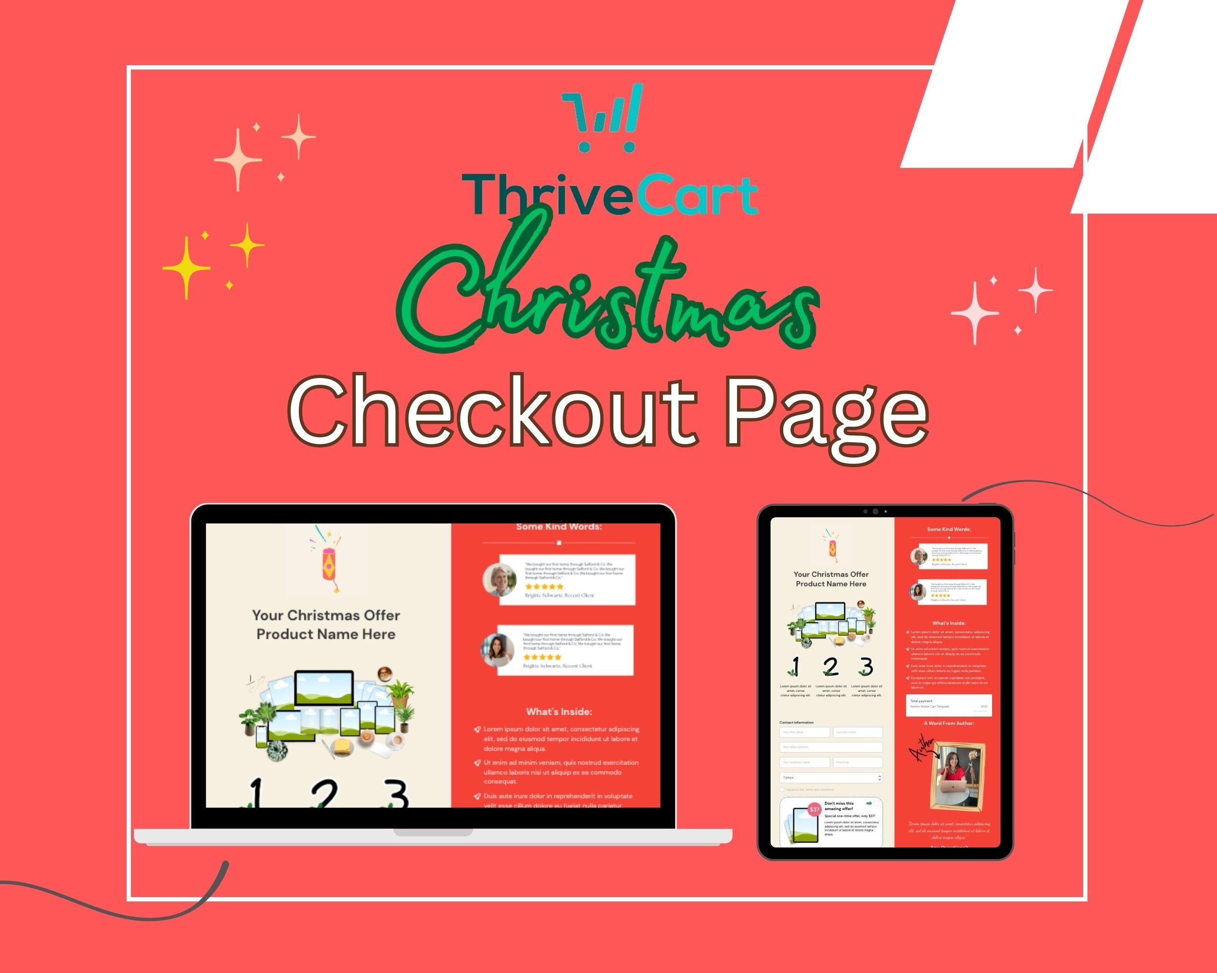 Christmas ThriveCart Checkout Template