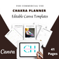 Editable Chakra Planner in Canva | Commercial Use