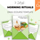 Morning Rituals 7 Emails | Email eCourse Template