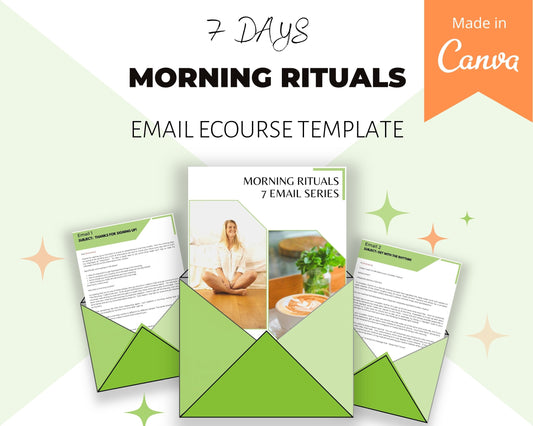 Morning Rituals 7 Emails | Email eCourse Template