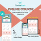 Online Course Sales Page Template in ThriveCart
