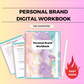 Personal Brand Digital Workbook | Hyperlinked PDF | Suitable with Goodnes & Notability