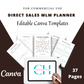 Editable Direct Sales Planner in Canva | Commercial Use