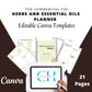 Herbs and Essential Oils Planner in Canva | Canva Template Pack | Herbs and Essential Oils Journal Template | Commercial Use