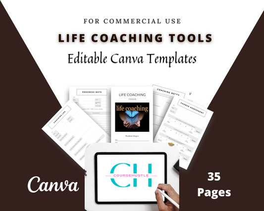 Editable Life Coaching Tools in Canva | Commercial Use
