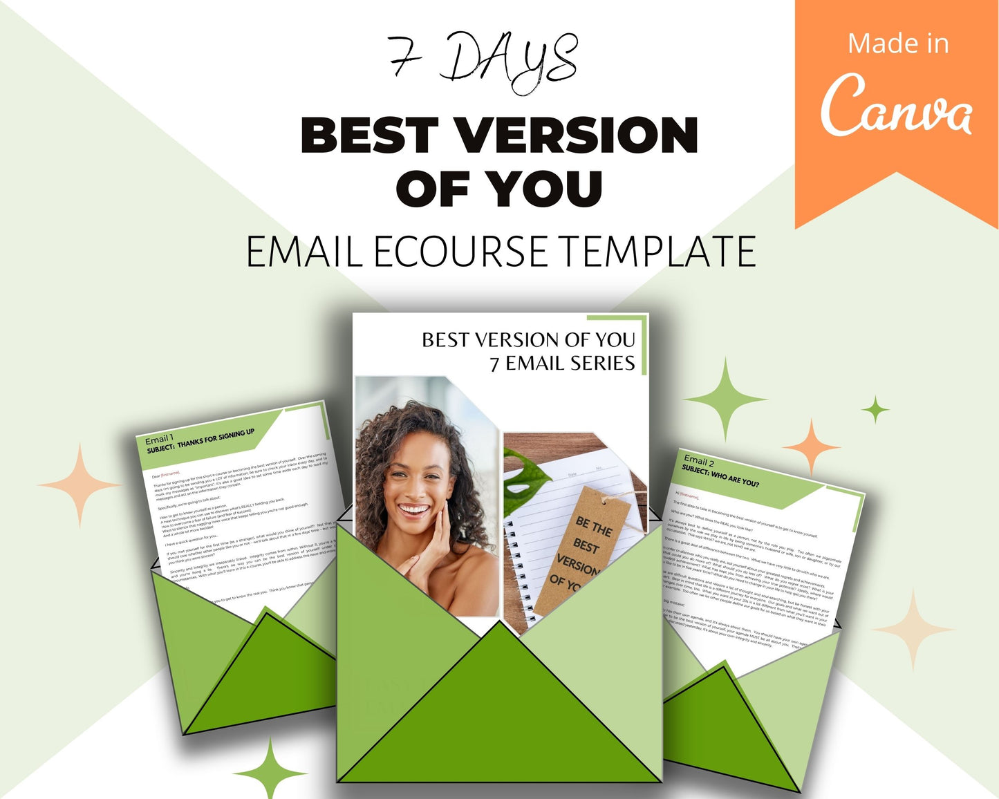 Editable Best Version Of You Emails | Email eCourse Template