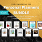 BUNDLE of 11 Personal Planners in Canva | Customizable | Editable Canva Templates | Commercial Use | Personal Planners