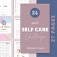 24 Days Self Care Challenge | Editable Canva Template A4 Size