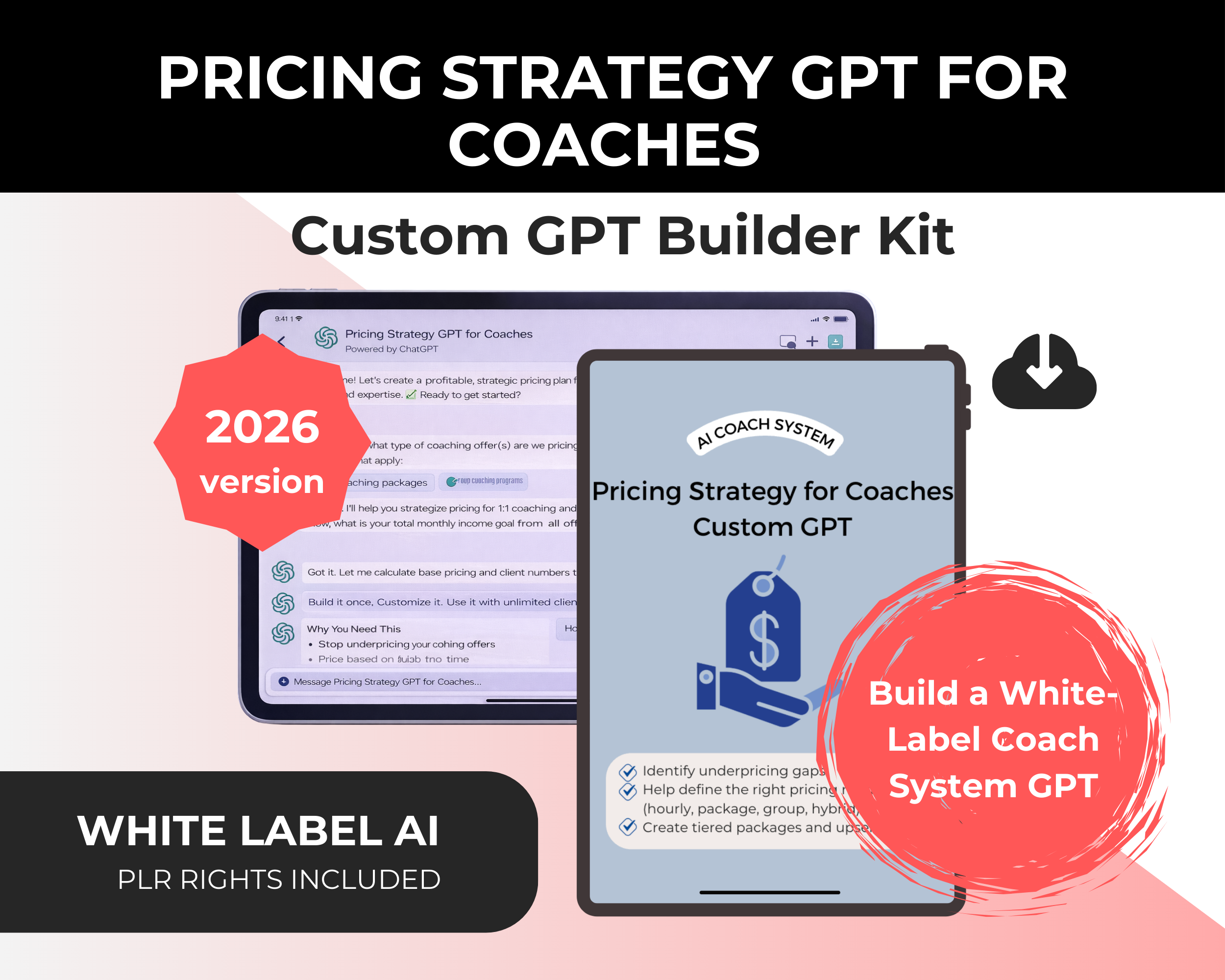 White-Label Pricing Strategy GPT for Coaches Builder Kit