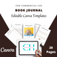 Editable Book Journal in Canva | Commercial Use