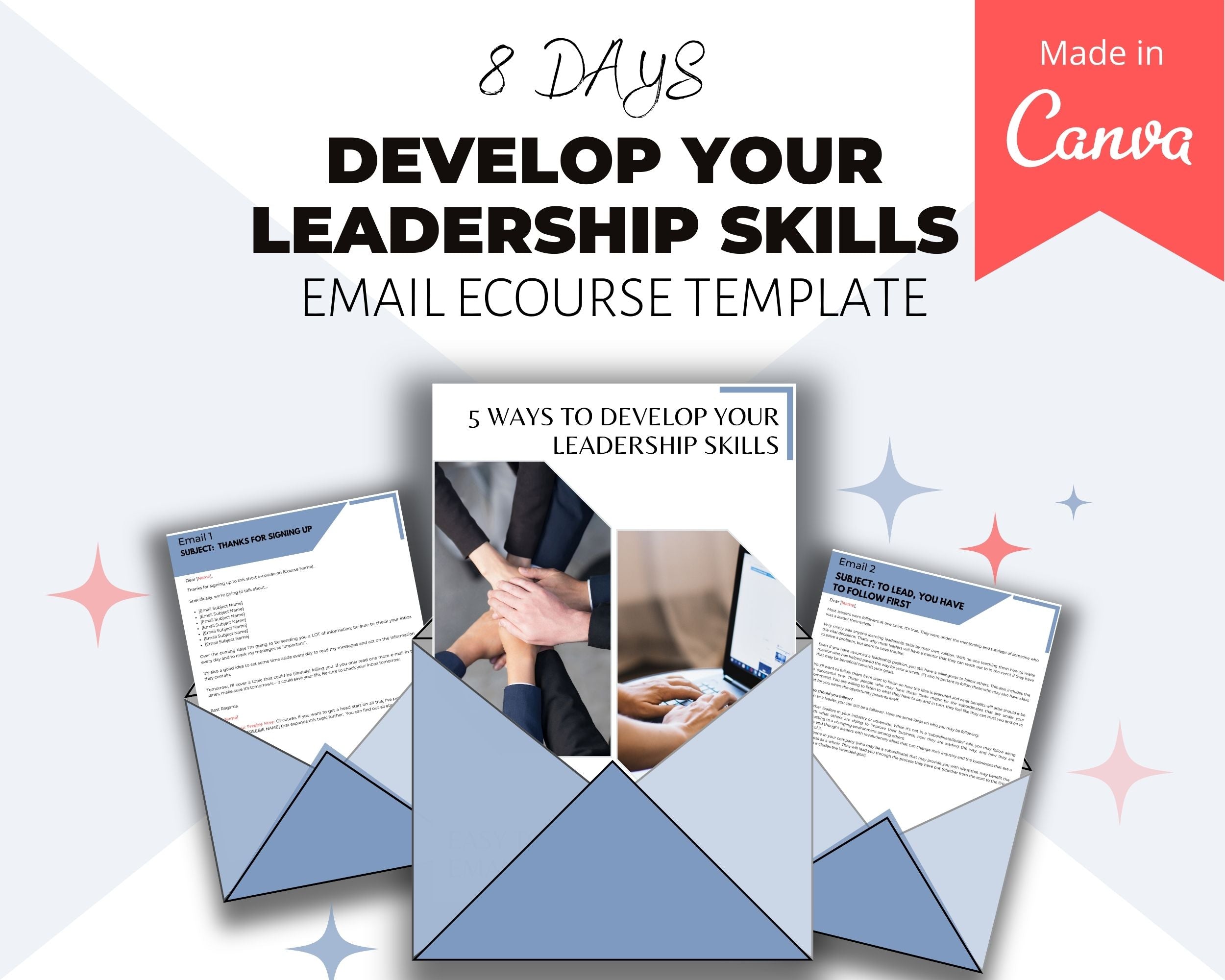 Editable 5 Ways to Develop Your Leadership Skills Emails | Newsletter Template