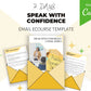 Editable Speak With Confidence Emails | Done-for-You eCourse | Rebrandable Newsletter