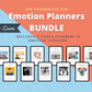 BUNDLE of 11 Emotion Journals in Canva | Customizable | Editable Canva Templates | Commercial Use | Emotion Planners