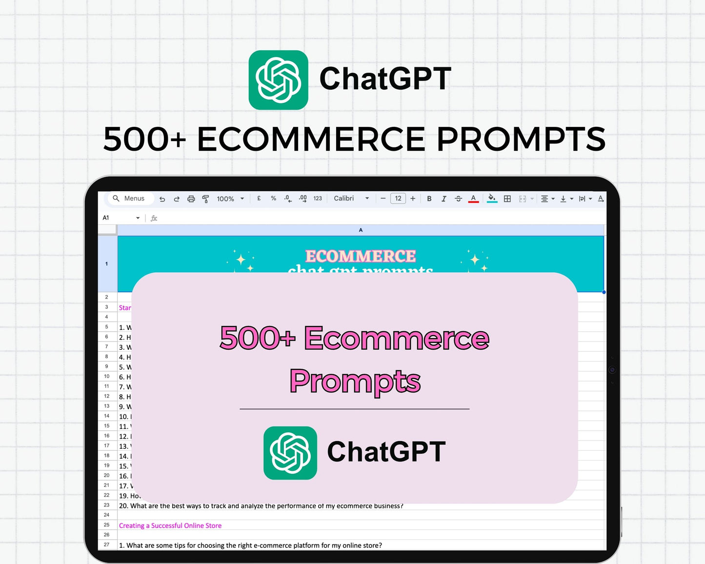 500+ Chat GPT Prompts for Ecommerce