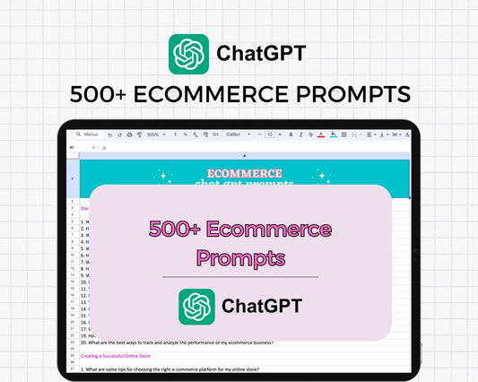 500+ Chat GPT Prompts for Ecommerce