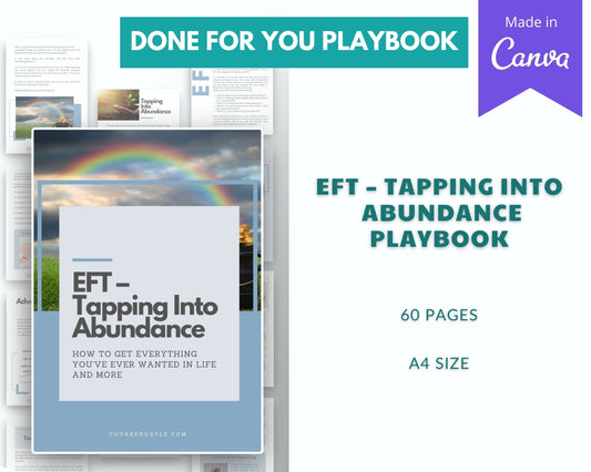 Done for You EFT Playbook | Tapping Into Abundance | Emotional Freedom Techniques