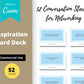 52 Conversation Starters for Networking Professionals | Canva Inspirational Cards | Commercial Use